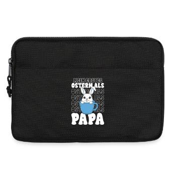 Easter Bunny in Mug Dad - Laptop bag 13" - black - Front