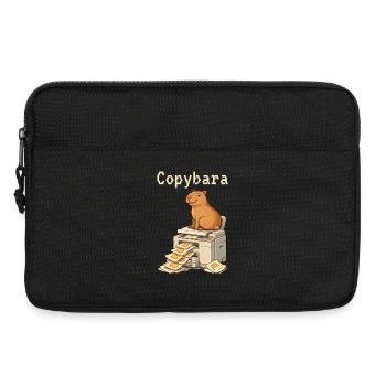 Copybara Capybara sur l’humour de bureau de la photocopieuse - Sacoche pour ordinateur portable 13 pouces - noir - Devant
