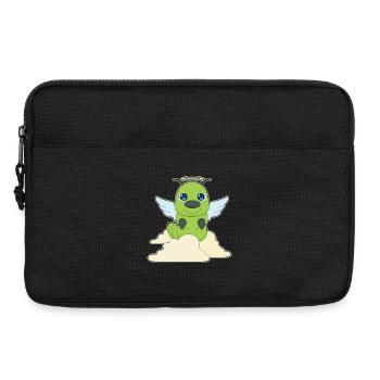 Ailes d’ange chenille - Sacoche pour ordinateur portable 13 pouces - noir - Devant