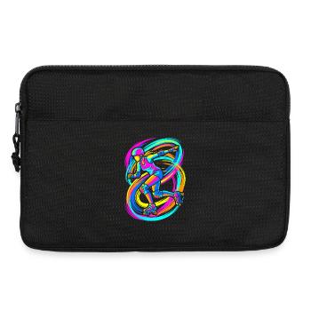 Rollschuhläuferin - Laptoptasche 13" - Schwarz - Vorne
