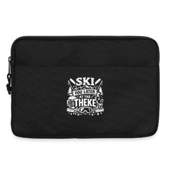 Skie plus tard au Theke | Après Ski - Sacoche pour ordinateur portable 13 pouces - noir - Devant