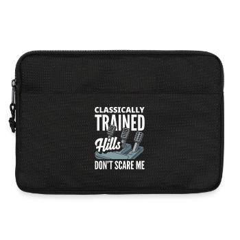 Manual car, classically trained - Laptop bag 13" - black - Front