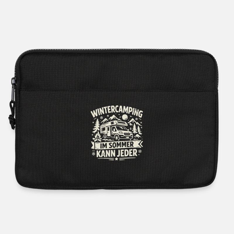 Wintercamping | Im Sommer kann jeder - Laptoptasche 13" - Schwarz