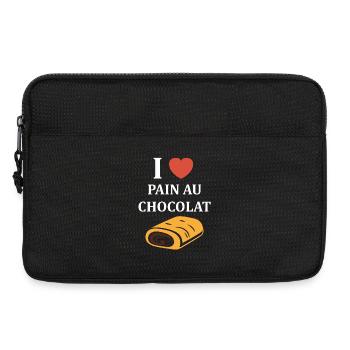 chocolatine - Sacoche pour ordinateur portable 13 pouces - noir - Devant