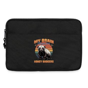 Funny Honey Badger - Laptop bag 13" - black - Front