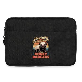 Funny Honey Badger - Laptoptasche 13" - Schwarz - Vorne