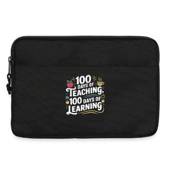 100 days of teaching and learning - Laptop bag 13" - black - Front