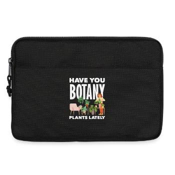 Botany Plants Lately Funny - Laptop bag 13" - black - Front