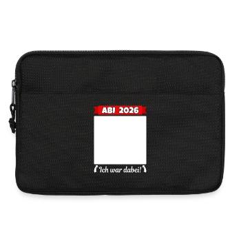 Abi 2026 Abitur Abschluss Gästebuch Abiturient - Laptoptasche 13" - Schwarz - Vorne