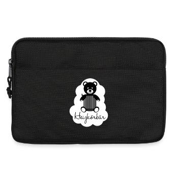 Heating basket bear - Laptop bag 13" - black - Front