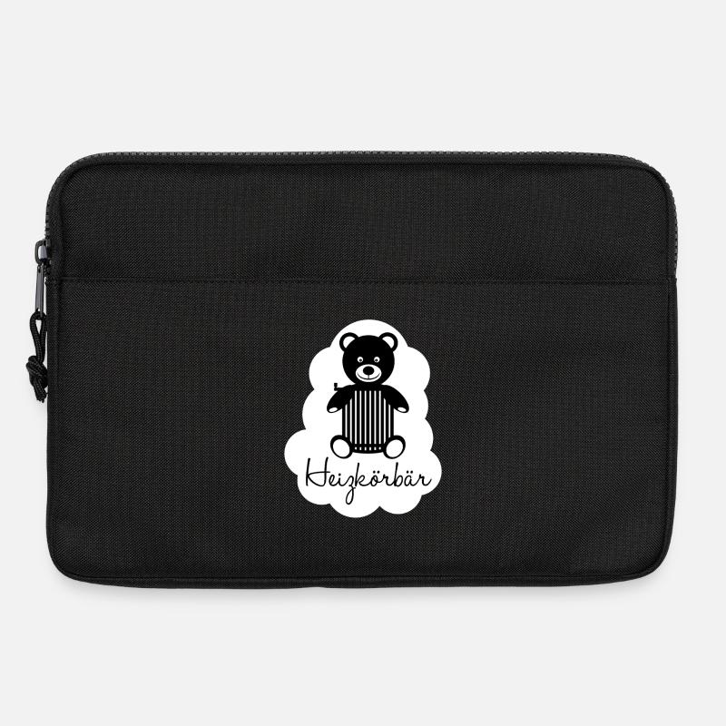 Heating basket bear - Laptop bag 13" - black