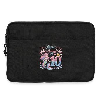 Cette sirène a 10 ans de fille 10 ans - Sacoche pour ordinateur portable 13 pouces - noir - Devant