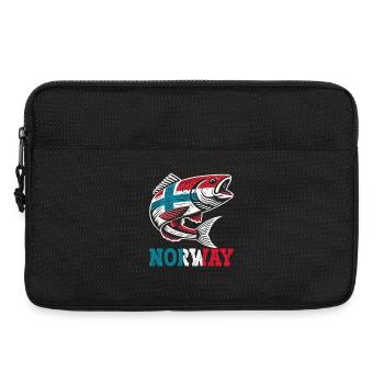 Norway Fishermen Fish Fishing Anglers Norway - Laptop bag 13" - black - Front