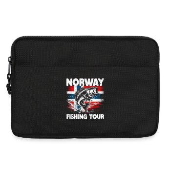 Norway Fishermen Fish Fishing Anglers Norway - Laptop bag 13" - black - Front