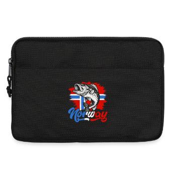 Norway Fishermen Fish Fishing Anglers Norway - Laptop bag 13" - black - Front