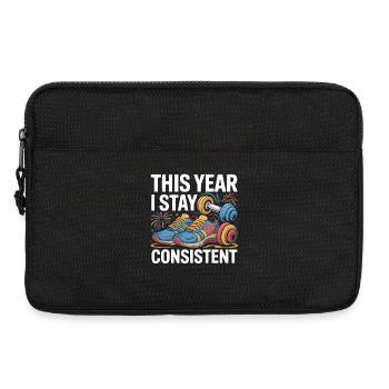 New Years Resolution Motivational Quotes - Laptop bag 13" - black - Front
