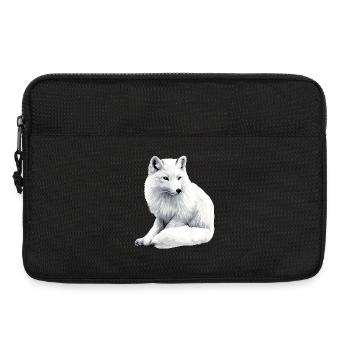 Renard des neiges - Sacoche pour ordinateur portable 13 pouces - noir - Devant
