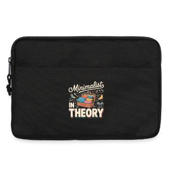 Best backpacker t-shirt for backpacking - Laptop bag 13" - black - Front