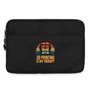  3D Printing Is My Therapy Retro 3D Drucker Maker - Laptoptasche 13" - Schwarz - Vorne