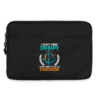 Baltic Sea NEED NO THERAPY ONLY HAS TO BE AFTER - Laptop bag 13" - black - Front