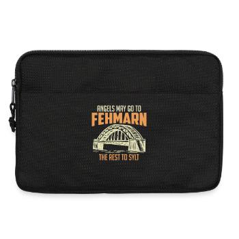 Ostsee ENGEL DÜRFEN NACH FEHMARN Lustiges - Laptoptasche 13" - Schwarz - Vorne
