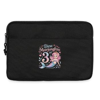 Diese Meerjungfrau Ist 3 Mädchen 3. Geburtstag - Laptoptasche 13" - Schwarz - Vorne