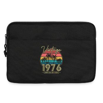 Vintage 1976 Jahrgang Geburtstagsgeschenk - Laptoptasche 13" - Schwarz - Vorne