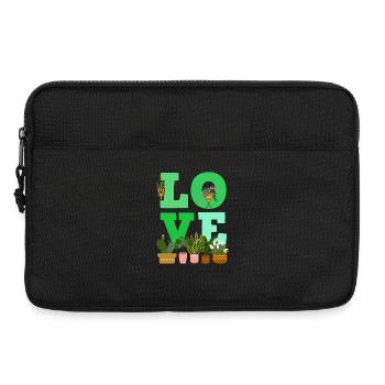 Pflanzenliebhaber Liebe Pflanzen Sukkulente Blume - Laptoptasche 13" - Schwarz - Vorne