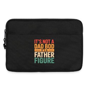 It's Not A Dad Bod It's A Father Figure - Laptop bag 13" - black - Front