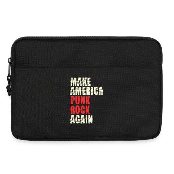 Punk Rock Revival Typo Druck - Laptoptasche 13" - Schwarz - Vorne