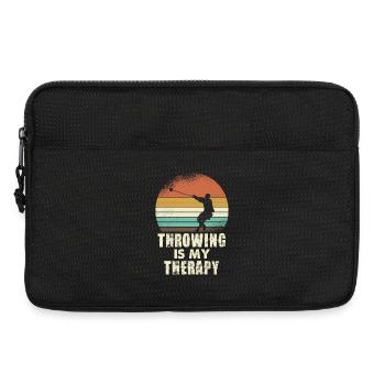 Throwing Therapy Retro Sunset - Laptoptasche 13" - Schwarz - Vorne