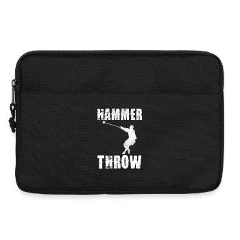Hammer Throw Silhouette Graphic - Laptop bag 13" - black - Front