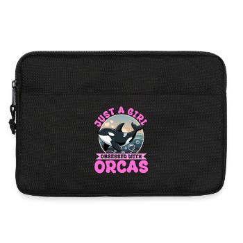 Orca drôle - Sacoche pour ordinateur portable 13 pouces - noir - Devant