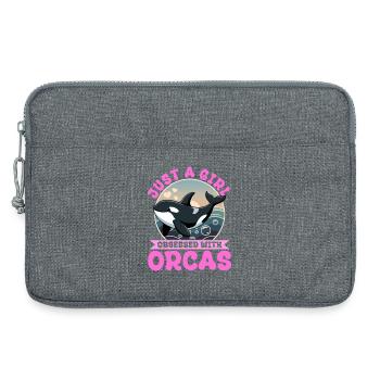 Funny Orca - Laptoptasche 13" - Grau meliert - Vorne
