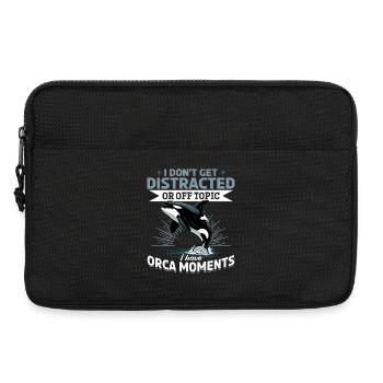 Funny Orca - Laptoptasche 13" - Schwarz - Vorne