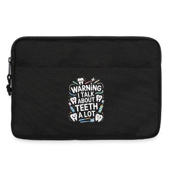 Orthodontic Hygienist Warning I Talk Oral Health - Laptoptasche 13" - Schwarz - Vorne