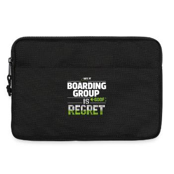 Reiseangst-humor, Flughafen-chaos, Fliegen Ist - Laptoptasche 13" - Schwarz - Vorne