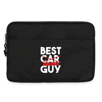 Best Hiking Guy Funny Outdoor Trail Walker Art - Laptop bag 13" - black - Front