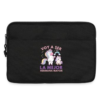 I'm Going to Be the Best Big Sister - Laptop bag 13" - black - Front