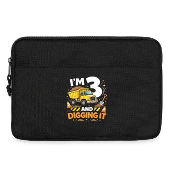 Ich bin 3 und grabe es - Laptoptasche 13" - Schwarz - Vorne
