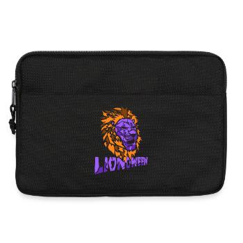 Safari Afrique Faune du Serengeti Lion d’Halloween - Sacoche pour ordinateur portable 13 pouces - noir - Devant