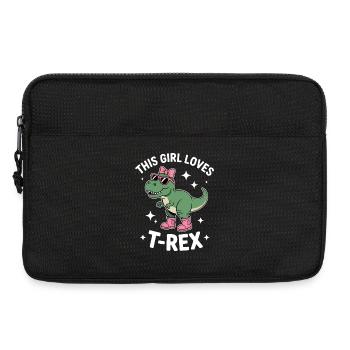 Don amusant de T-Rex des dictons des tyrannosaures. - Sacoche pour ordinateur portable 13 pouces - noir - Devant