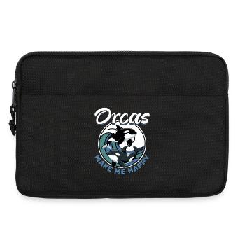 Funny Orca - Laptoptasche 13" - Schwarz - Vorne