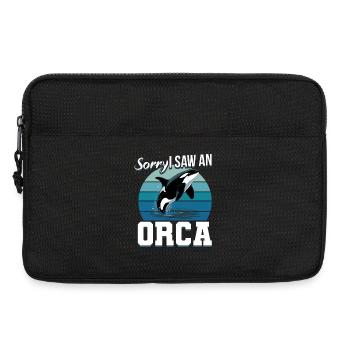 Funny Orca - Laptoptasche 13" - Schwarz - Vorne