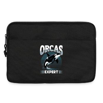 Funny Orca - Laptoptasche 13" - Schwarz - Vorne