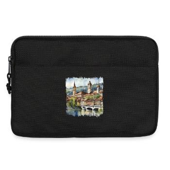 Bern Aquareell, Bern Schweiz - Laptoptasche 13" - Schwarz - Vorne