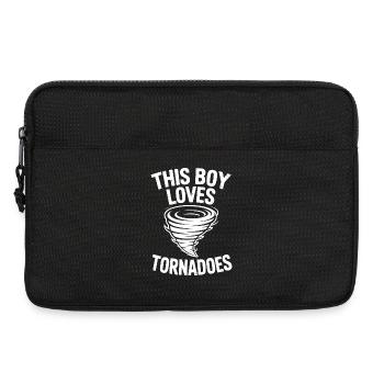 Tornado Sprüche Tornados Lustiges Tornado Geschenk - Laptoptasche 13" - Schwarz - Vorne