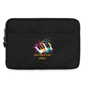 Prends 12 notes et fais-en quelque chose Piano Pianiste - Sacoche pour ordinateur portable 13 pouces - noir - Devant