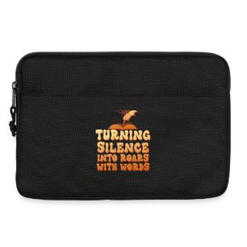 Turning Silence into Roars - Sacoche pour ordinateur portable 13 pouces - noir - Devant