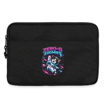 Null-G Zoomies | Astro Katze Weltraum Humor - Laptoptasche 13" - Schwarz - Vorne